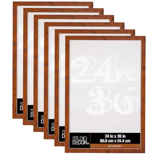 6 Pack: Honey 24&#x22; x 36&#x22; Belmont Frame by Studio D&#xE9;cor&#xAE;